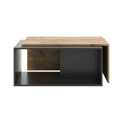 Afbeelding van Vicco PaulSalontafel 90 x 48 cm Antraciet/gouden eik