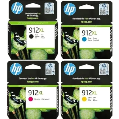 Afbeelding van HP 912XL (3YP34AE) Inktcartridge 4 kleuren Voordeelbundel Hoge capaciteit