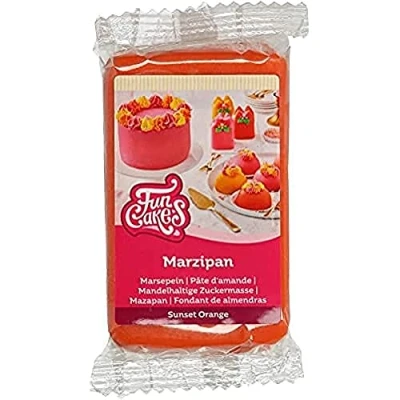 Afbeelding van FunCakes Orange Sunset Marsepein: gemakkelijk te gebruiken, heerlijke smaak, flexibel en glad, uit rollen, dun stevig, perfect voor het decoreren van taarten, halal, koosjer