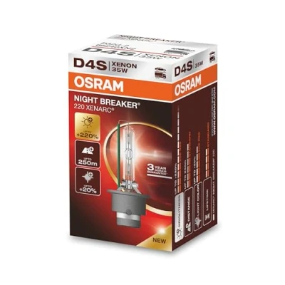Image de OSRAM XENARC NIGHT BREAKER 220, D4S, +220% de luminosité en plus, lampe phare au xénon, 66440XN2, boîte pliante (1 lampe)
