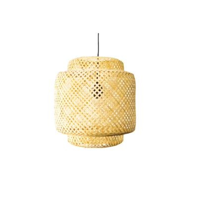 Afbeelding van Bamboe Hanglamp, Handgemaakt, Naturel, 35 cm