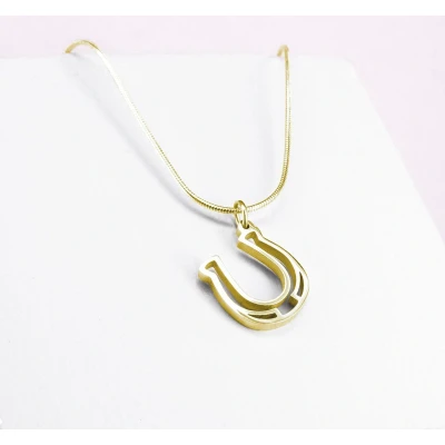 Afbeelding van Ponytail&amp;Co Hanger Hoefijzer Goud