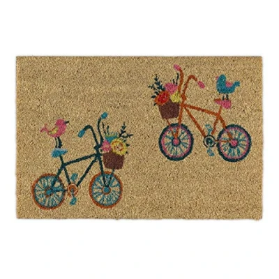 Afbeelding van Relaxdays deurmat kokos 40x60 cm kokosmat fiets schoonlooopmat antislip voetmat