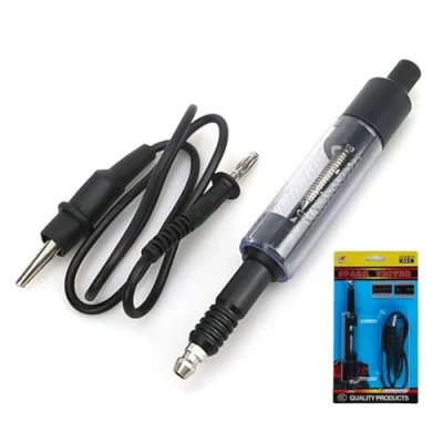 Afbeelding van CLKE Tester voor bougies, ontstekingssetters, ontstekingsspoel, motorkaarsentester, auto&#039;s, motorfietsen, vrachtwagens, grasmaaiers, zwart