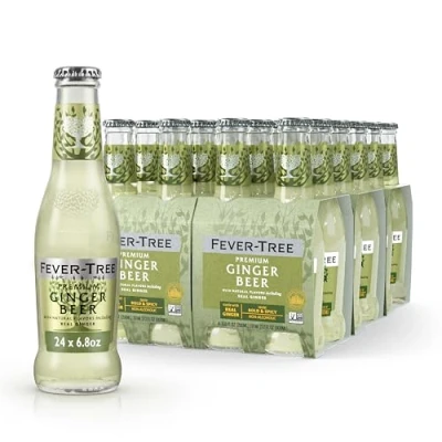 Afbeelding van Fever Tree Premium Ginger Beer, glazen flessen van 6,8 ounce (24 stuks)
