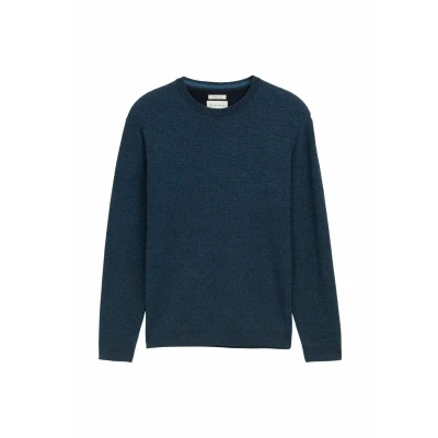 Afbeelding van TOM Tailor Trui, Heren, Maat: Small, Real teal navy twotone