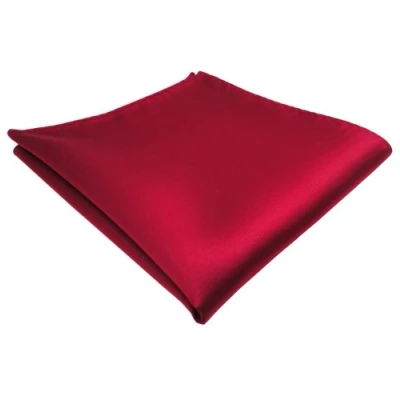 Afbeelding van TigerTie Zakdoek in effen design zakdoek, ridderlijkheid, afmetingen 30 x cm, Crimson Rood