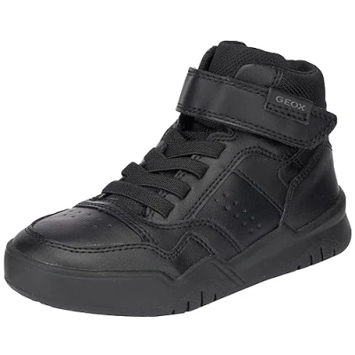 Afbeelding van Geox Perth BOY Sneakers hoog voor kinderen, Maat: 38, Black Imitatieleer/ textiel