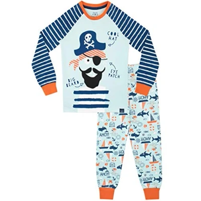 Afbeelding van Harry Bear Pyjamaset, goed zittend en piraten, jongens, Blauw