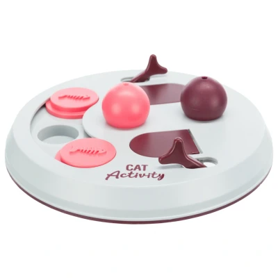 Afbeelding van Trixie Cat Activity Flip Board Bes / Roze Lichtgrijs 23X23 CM