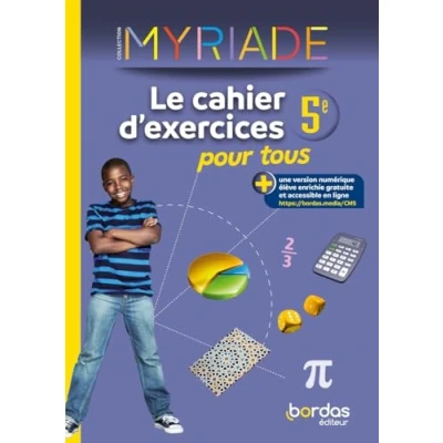 Afbeelding van Myriade maths 5e 2023 cahier d&#039;exercices pour tous