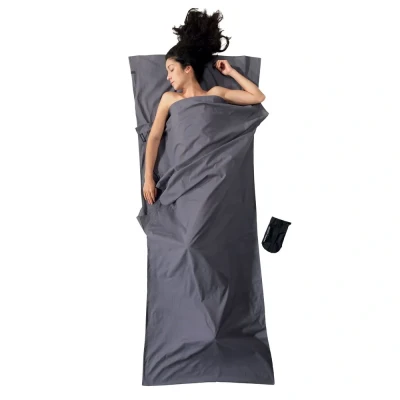 Afbeelding van Cocoon TravelSheet Katoenen Lakenzak Elephant Grey Grijs Slaapzakken