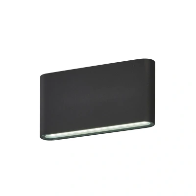 Afbeelding van Scone LED buitenwandlamp, zwart, breedte 17,5 cm, 2 lamps.