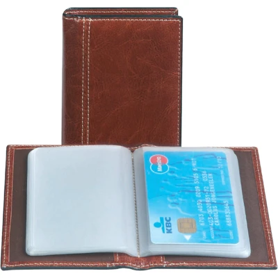 Afbeelding van Creditkaart etui Palermo 40stuks bruin