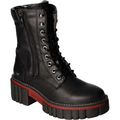 Afbeelding van Mustang Veterschoenen Hoog zwart Maat 37