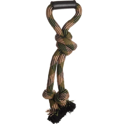 Afbeelding van Flamingo Joe Met 3 Knopen Speelgoed Honden Hs Katoen Trektuig Camouflage 50cm 1st 138192