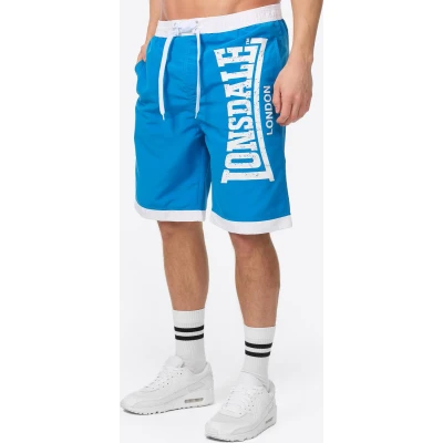 Afbeelding van Lonsdale Shorts Clennell Beachshorts normale Passform Blue/White M