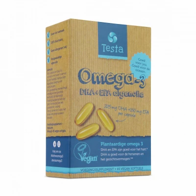 Afbeelding van Testa Omega 3 Algenolie DHA &amp; EPA Capsules