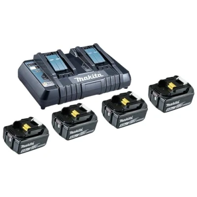 Afbeelding van Makita BL 1850B + DC18RD 199483 0 Accu en acculader voor gereedschap 18 V 5 Ah Li ion