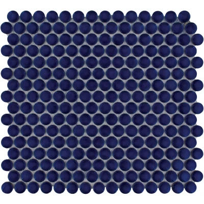 Afbeelding van The Mosaic Factory Venice Pennyround Cobalt Blue