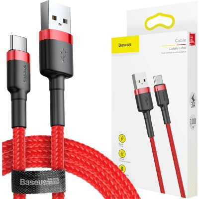 Afbeelding van USB C kabel 300 cm rood