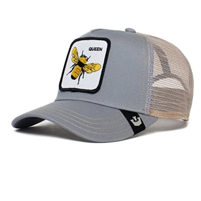 Afbeelding van Goorin Bros. The Farm verstelbare snapback mesh truckerhoed, Leisteen (bijenkoningin)