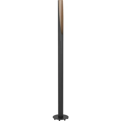 Afbeelding van EGLO Barbotto Vloerlamp GU10 136,5 cm Zwart/Bruin Staal/Hout