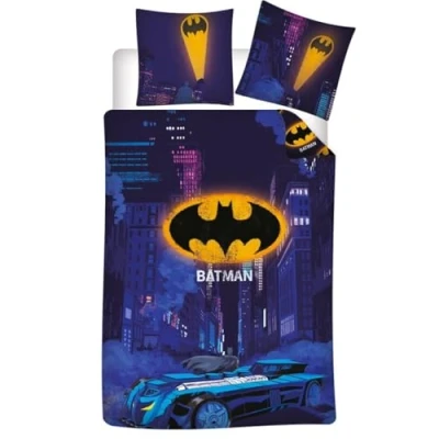 Afbeelding van Batman Dekbedovertrek Batmobile 140 x 200 cm Polykatoen