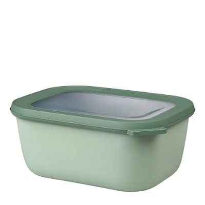 Image de Mepal Bol Multifonction Rectangulaire Boîte Conservation Alimentaire avec Couvercle Convient comme de Hermétique pour le Réfrigérateur, Micro ondes &amp; Congélateur 1500 ml Nordic sage