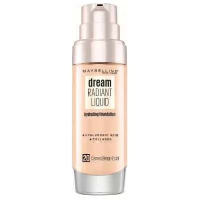Afbeelding van Maybelline New York Dream Radiant Liquid Makeup Foundation, Dames, Maat: 30 ml, 20 cameo