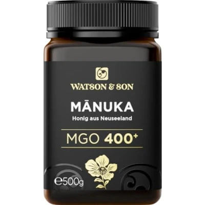 Image de Miel de Manuka MGO 400+ 500g Watson &amp; Son Qualité Premium certifiée Nouvelle Zélande