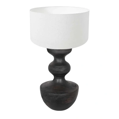 Afbeelding van Anne Light and home tafellamp Lyons zwart metaal 40 cm E27 fitting 3478ZW