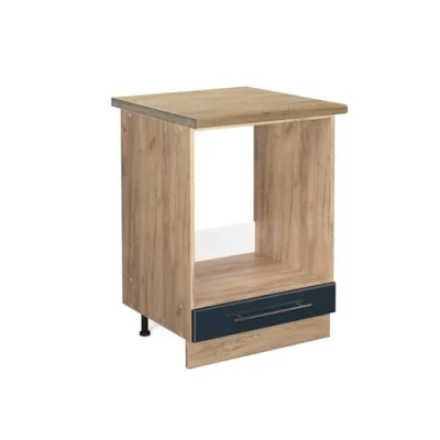 Afbeelding van Vicco Ovenombouwkast Fame Line, Donkerblauw hoogglans/Krachtige Eik goud, 60 cm , WB