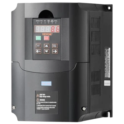 Image de VEVOR Variateur de fréquence 7,5 kW 35 A entrée 1 ou 3 phases sortie triphasée