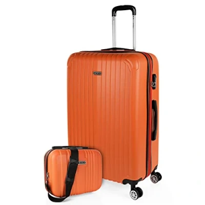 Afbeelding van ITACA set van 3 trolley koffers, 50, 60 en 70 cm, ABS, uitbreidbaar, hard, stevig licht, telescopisch handvat 4 wielen, geïntegreerd slot, voordelig