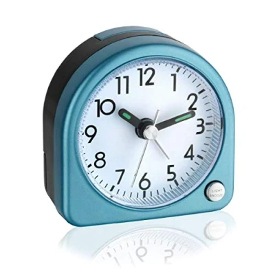 Afbeelding van TFA Dostmann 60.1020.06 Wekker Analoog Quartz Alarm Snooze Achtergrondverlichting Blauw