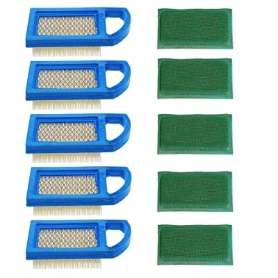 Afbeelding van Carkio 5 stuks luchtfilters 613022 met voorfilter 697292 compatibel Briggs &amp; Stratton motoren 10 HP 697152 650821 697775