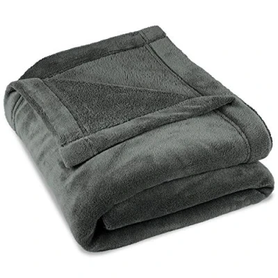 Afbeelding van CelinaTex Zachte deken, XXL, 220 x 240 cm, grijs, warme bankdeken, woonkamer, zacht, microvezel, fleece, Oeko Tex Montreal