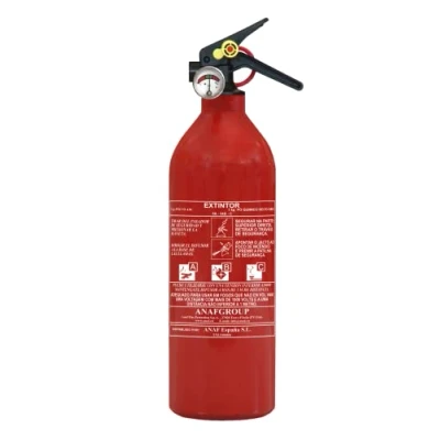 Afbeelding van ANAF Poederblusser voor auto, boot, caravan en huis, met manometer, goedgekeurd, 1 kg