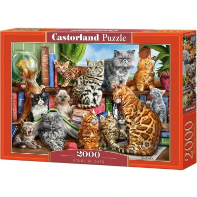 Afbeelding van Castorland Legpuzzel House Of Cats 2000 Stukjes