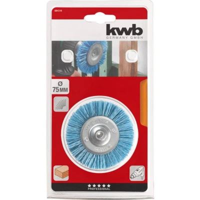 Afbeelding van KWB Schijfborstel Nylon 75mm Fijn