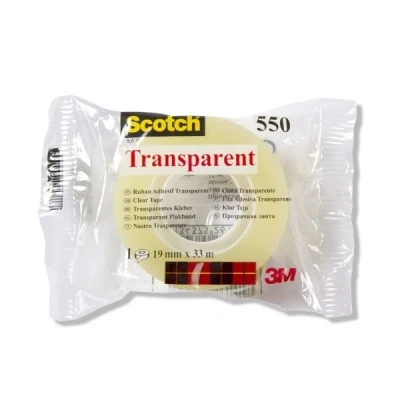 Image de 3M Scotch Ruban adhésif 550, transparent, 19 mm x 33 m