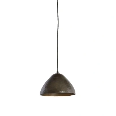 Afbeelding van Light&amp;living Hanglamp Ø25x15 cm ELIMO donker bruin brons