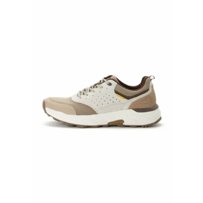 Afbeelding van camel active Sneaker Sneakers laag, Heren, Maat: 41, Egg natur Leer en textiel