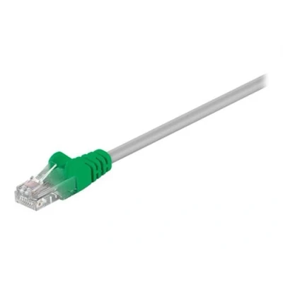 Image de goobay Câble inverseur RJ 45 (M) pour 25 cm UTP CAT 5e moulé, sans crochet vert gris