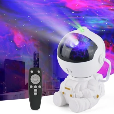 Afbeelding van Astronaute LED Starry Sky Projecteur, Projecteur Étoile LED, Galaxy avec Télécommande, Vitesse et Luminosité Réglables de Lumière Nocturne, Aurora Lights