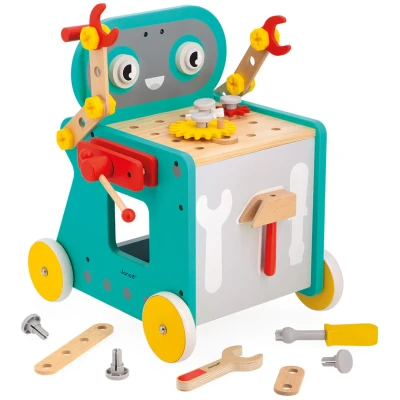 Afbeelding van Janod loopwagen robot brico&#039;kids