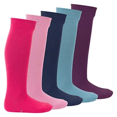 Afbeelding van Footstar Kniekousen voor kinderen (5 paar) Everyday! Lange sokken meisjes en jongens, Sweet Colours
