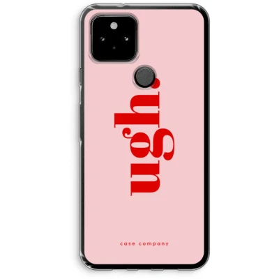 Afbeelding van Case Company® hoesje geschikt voor Google Pixel 5 Ugh Soft Cover Telefoonhoesje Bescherming aan alle Kanten en Schermrand
