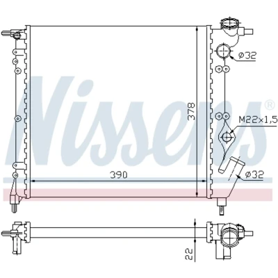 Afbeelding van Nissens Radiateur 63929